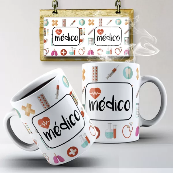 Caneca Personalizada para Profissionais da Saúde e Amantes da Medicina
