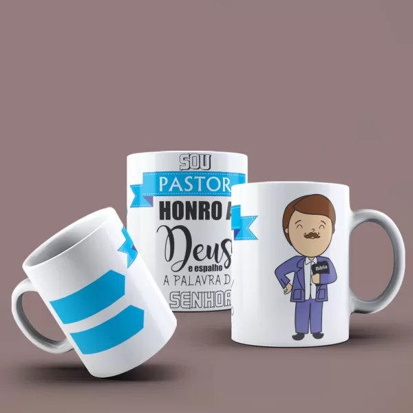 Caneca Personalizada para Pastores e Amantes da Fé - 325ml