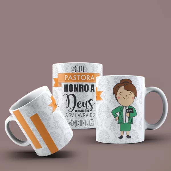 Caneca Personalizada para Pastoras com Mensagens Inspiradoras e Design Elegante